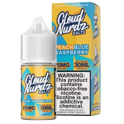 Peach Blue Raspberry by Cloud Nurdz TFN Salts 30mL - Vaporider Deals