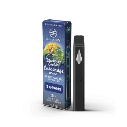 Cannabis Life Blueberry Cookies Entourage Disposable Vape Pen- (3ml)