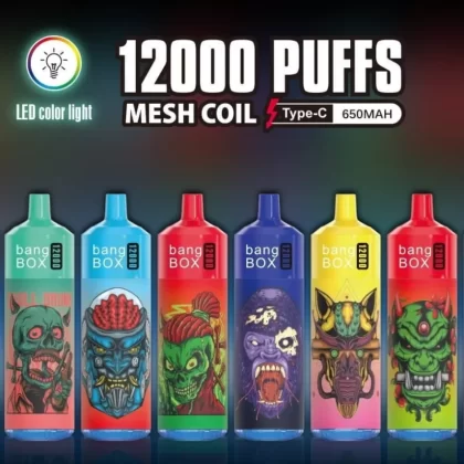 Bang Box 12000 Puffs | 0%-5% strength, 20mL, mesh coil, bulk disposable vape - Aiviouvapes