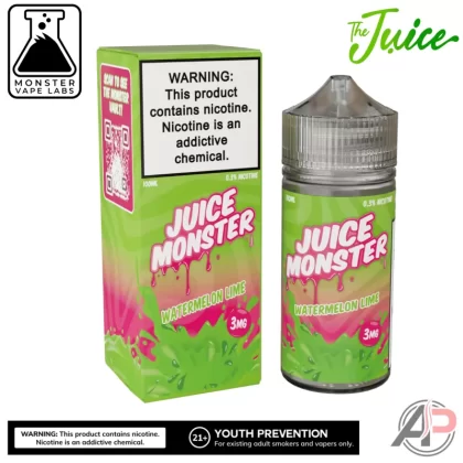 Watermelon Lime E-Liquid By Juice Monster Vape Labs 100mL