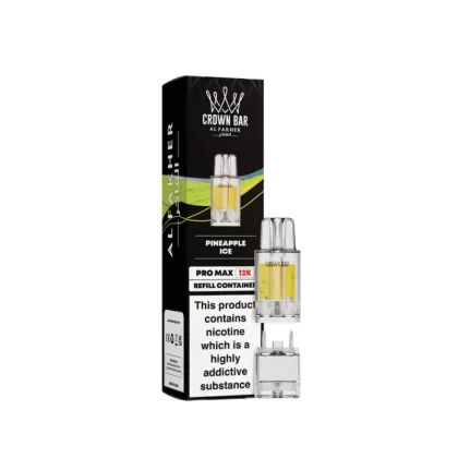 Al Fakher Crown Bar Pro Max 12K Prefilled Pods - Banana Ice
