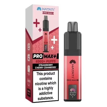 Hayati Pro Max 6000+ Strawberry Cherry Cranberry