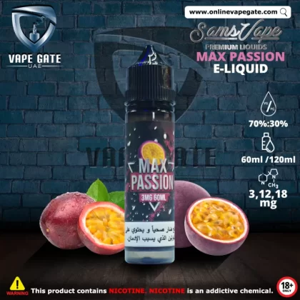 Max Passion E-Liquid - Sam Vapes - 18 mg / 60 ml