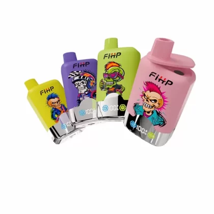 FIHP Double Flavors 40k Puffs LED Screen Disposable Vape - Random Flavors, Lemon Lime & Watermelon Ice; 2-nicotine, 5-nicotine