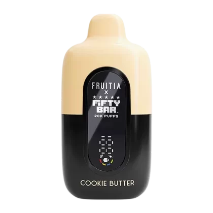 Cookie Butter FRUITIA X Fifty Bar 20K - Nicotine#50mg~Size#Single>5 Pack