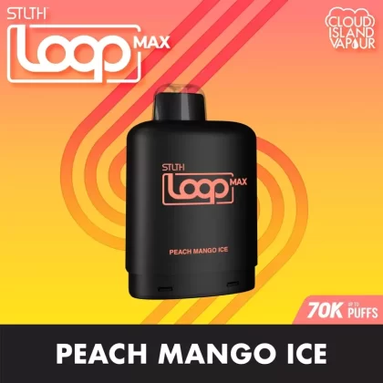 STLTH LOOP MAX 70K Pod Pack – Peach Mango Ice