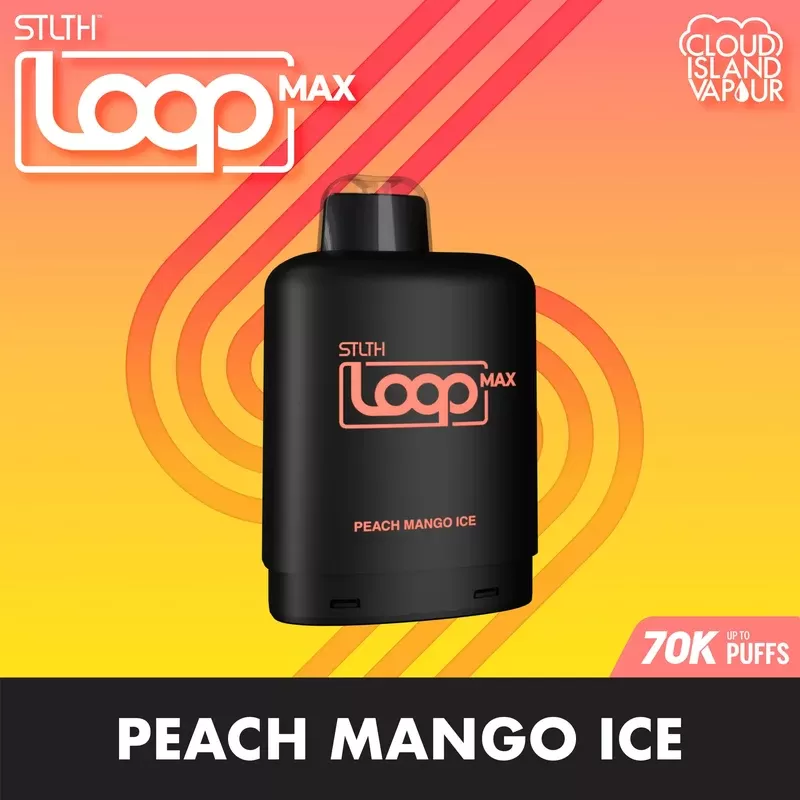 STLTH LOOP MAX 70K Pod Pack – Peach Mango Ice