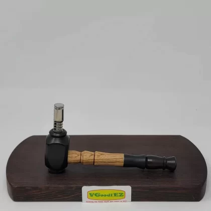 8mm OD Custom Dynavap Stem/Pipe in Zebrano/Ebony By Aezhen Wood - Ejuicewarehouse
