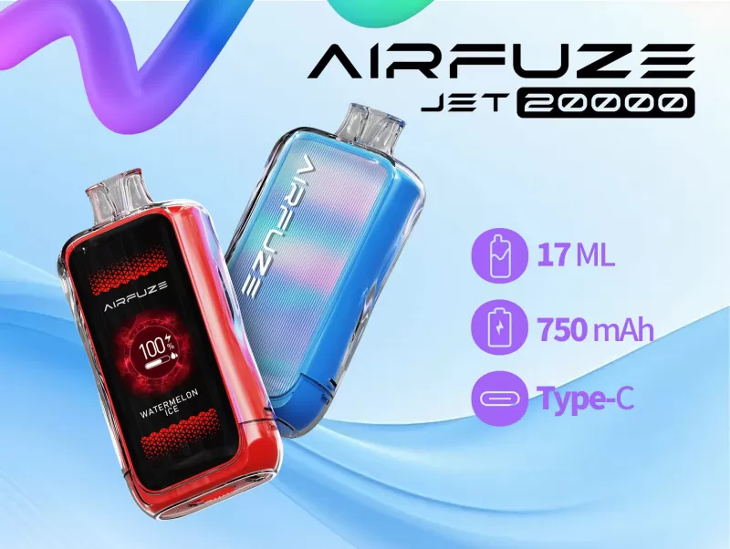 AIRFUZE Jet 20K Disposable Device – 20000 Puffs - Strawberry Kiwi Watermelon - Image 2