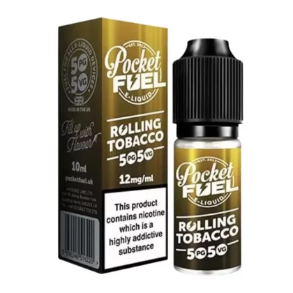 Rolling Tobacco 50/50 E-Liquid by Pocket Fuel (10ml) - 3mg