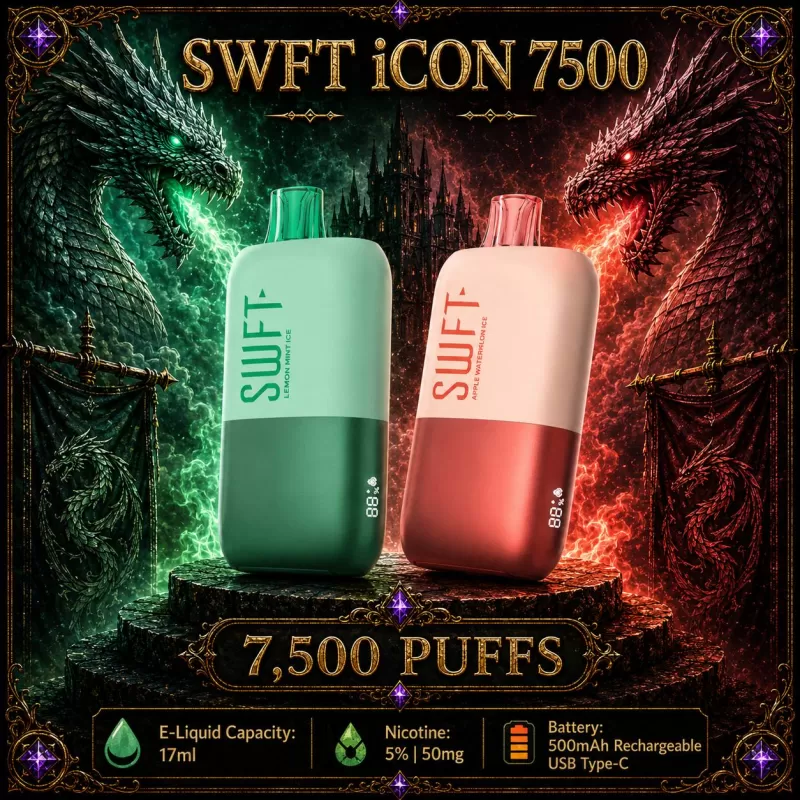 SWFT iCON 7500 - Apple Melon Ice - Vapeciga