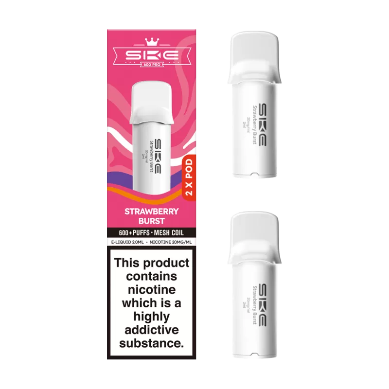 Strawberry Burst SKE 600 Pro Pods - Ecigwizard