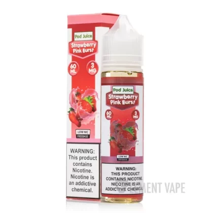 Strawberry Pink Burst – Pod Juice – 60mL