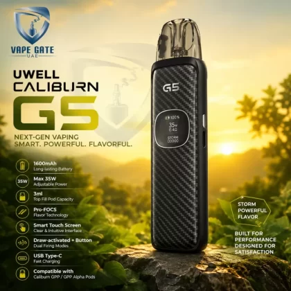 Caliburn G5 Pod System Kit 1600mAh - Black Gold