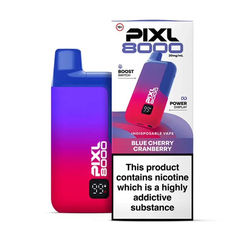 PIXL 8000 Prefilled Pod KIT - Blue Razz Cotton - Image 3