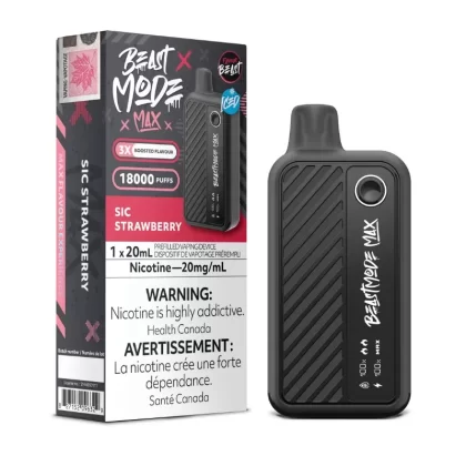 Beast Mode Max 18K Sic Strawberry Iced Disposable Vape