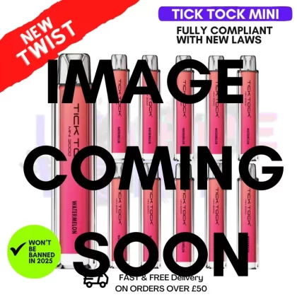 Raspberry Cherry Tick Tock Mini 2000 Box Of 10