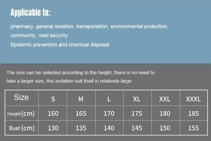 Composite Non-woven One-piece Isolation Clothing Protective Clothing - Image 2