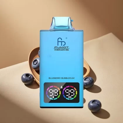 Fumot Tornado 35K Dual Mesh RGB Disposable Vape Blueberry Bubblegum