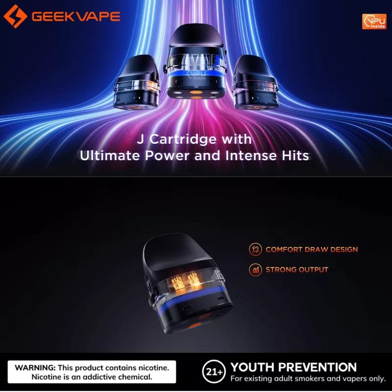 Geek Vape J Replacement Pod Cartridges 2 Pack - Image 2