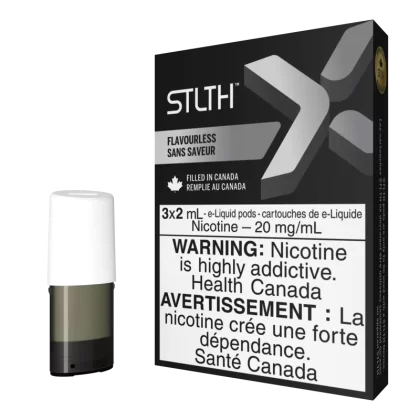 STLTH X Pod Pack - Flavourless - 20 mg/mL (promo)(wholeseller) - Excise ON, 20 mg/mL (promo)(wholeseller) - Excise NB (BAFE0C)
