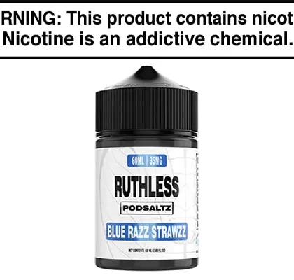 BLUE RAZZ STRAWZZ BY RUTHLESS ESSENTIALS SALT 60ML - Vapejuice