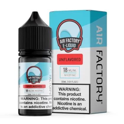 Unflavored by Air Factory Salt eJuice 30mL - 36MG