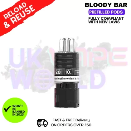 Cherry Ice Bloody Bar 10K Replacement Pod – £5.89
