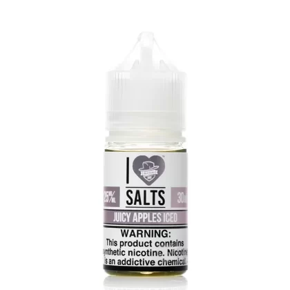 I Love Salts Juicy Apples Iced eJuice - 30mL 50mg, Vape Product