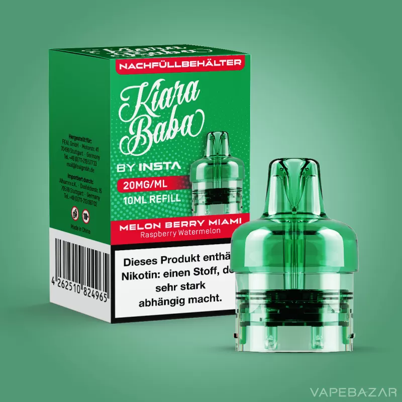 Kiara Baba Vape Pod – Melon Berry Miami - Himbeere / Wassermelone - Image 2