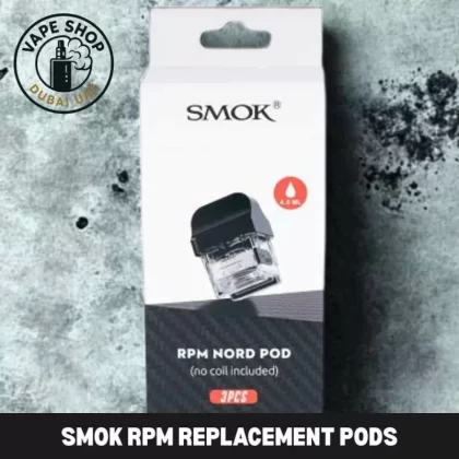 SMOK RPM REPLACEMENT PODS - 4.3ml RPM Pods, 4.5ml RPM Nord Pods