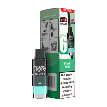 Fresh Mint IVG SAVR Refill Pack - 20mg - Vape Product