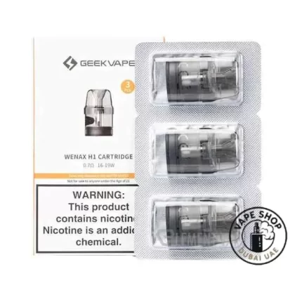 GEEKVAPE Wenax H1 Pod Cartridge – (3 Pieces) in Dubai, UAE - Vape Product, Vape Product