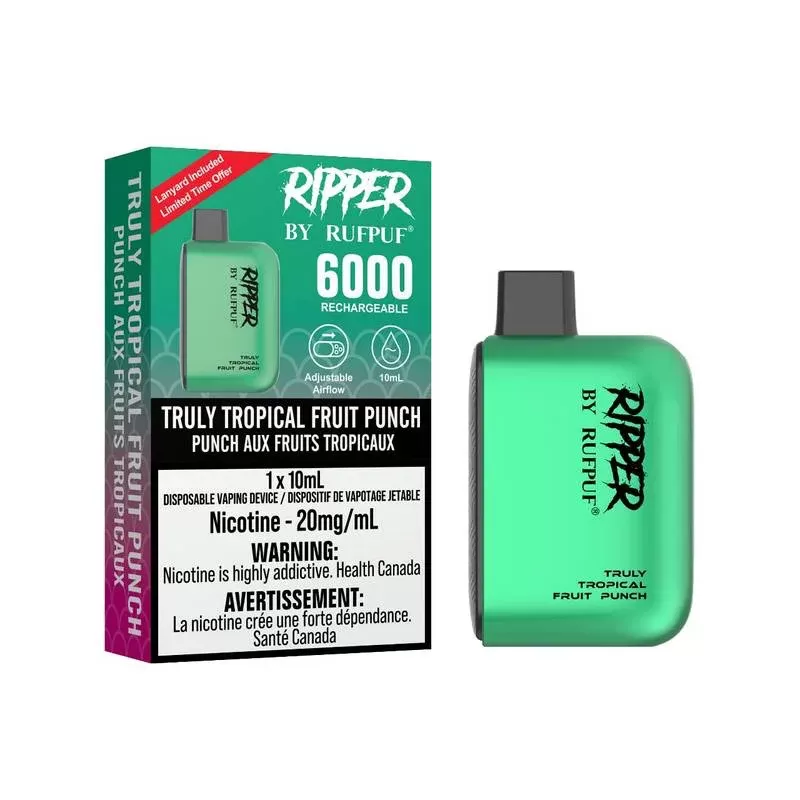 RUFPUF Ripper 6000 Disposable – Truly Tropical Fruit Punch