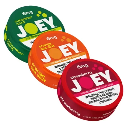 JOEY Nicotine Pouches - American Tobacco 6mg, Cherry Cola 6mg