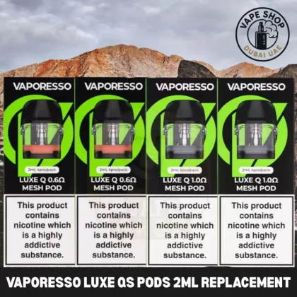 VAPORESSO Luxe QS Pods 2ml Replacement Pod Cartridge in Dubai, UAE - Vapeshopdubaiuae