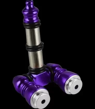 Double Bowl Aluminum Pipe with Bowl Saver Lids - Ejuicewarehouse