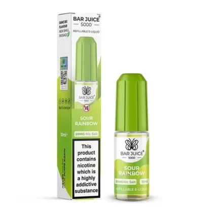 Sour Rainbow 10ml Nic Salt By Bar Juice 5000