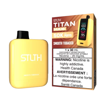 STLTH TITAN MAX - Smooth Tobacco - 20 mg/mL (wholeseller) - Excise ON, 20 mg/mL (wholeseller) - Excise AB