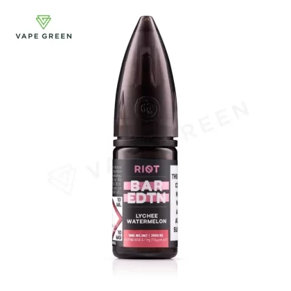 Lychee Watermelon Nic Salt E-Liquid by Riot BAR EDTN