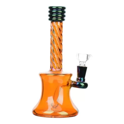 Corkscrew Rainbow Bong – 8in