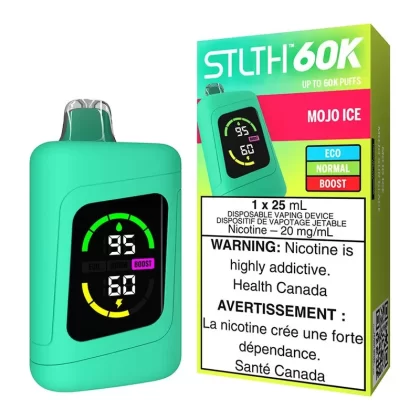 STLTH 60K Disposable Vape Device – Mojo Ice - Nicotine Strength#20mg/ml