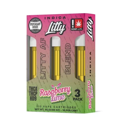 Litty AF Blend Raspberry Lime Cartridge – 3 Pack - Option#Cartridges Only>Cartridge + E420 Battery (35% Off)