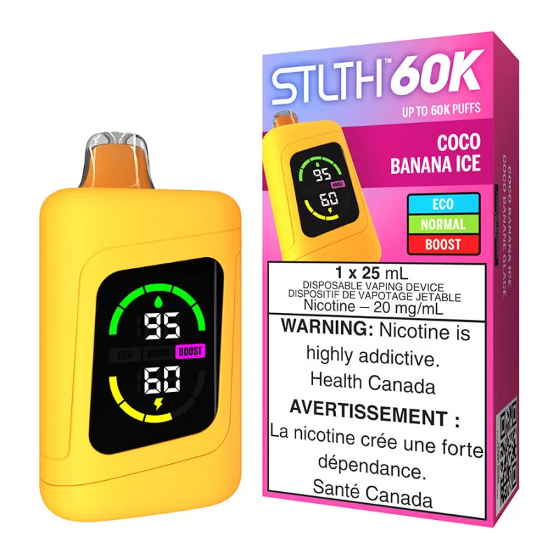 STLTH 60K Disposable Vape Device - Coco Banana Ice - 20mg/ml