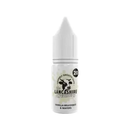 The Lancashire Creamery Vanilla Milkshake & Wafers Nic Salt - 5mg
