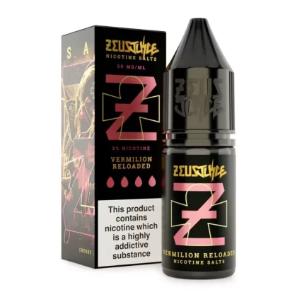 Vermilion Reloaded Nic Salt E-Liquid by Zeus Juice (10ml) - 5mg