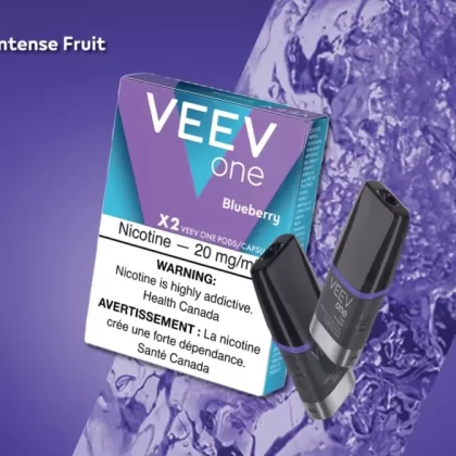 VEEV ONE PODS - Flavours#BLUEBERRY>BLUE MINT>BLUE RASPBERRY>CLEAR TASTE>CLASSIC MINT>ICE MINT>MANGO>STRAWBERRY>SPEARMINT>WATERMELON