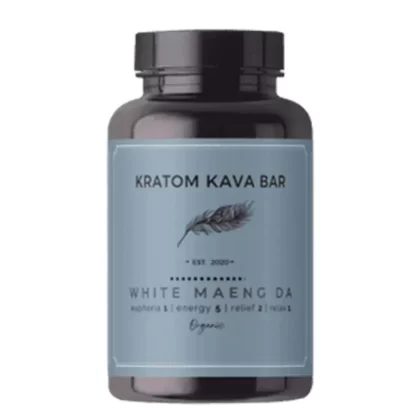 Kratom Kava Bar White Maeng Da Capsules - capsules#10ct>30ct>65ct>150ct>300ct>600ct