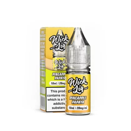 Wick Liq Bar Juice Pineapple Papaya 10ml Nic Salts E-Liquid - 5mg