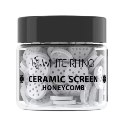 White Rhino Ceramic Screen Honeycomb (100 Count Jar)